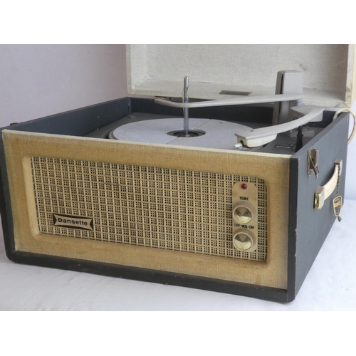 114 - A vintage Dansette record player. (untested)