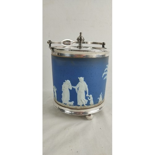 57 - An antique Wedgwood biscuit barrel.