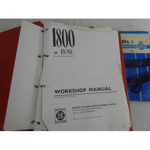 240 - A vintage Morris Minor Workshop Manual, an 1800 Workshop Manual - Austin Morris, RAC Morris & Austin... 