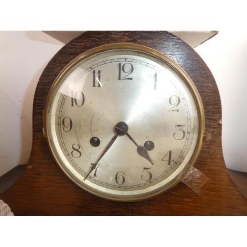 278 - A large lot of assorted clocks including a Galway crystal mantle clock, a miniature hand painted gra... 