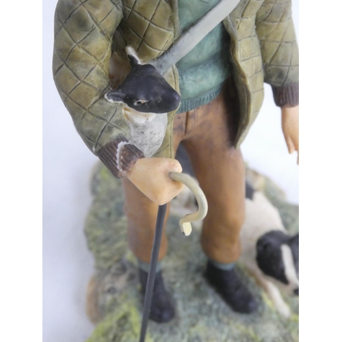 131 - A Border Fine Arts 'Shepard' figure, signed JA Ayres (a/f).