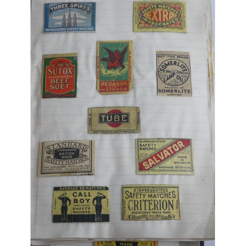 232 - An interesting album containing large collection of vintage & antique matchbook covers.