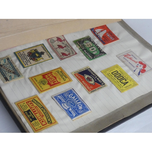 232 - An interesting album containing large collection of vintage & antique matchbook covers.