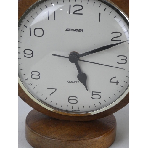 291 - A vintage brass cased Seiko alarm clock & more.