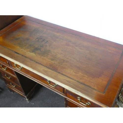 136 - An antique style office desk.