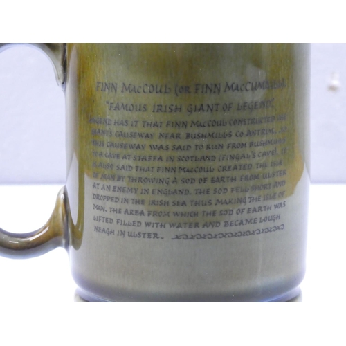 59 - A vintage Irish Wade 'Finn MacCoul' musical tankard (a/f).