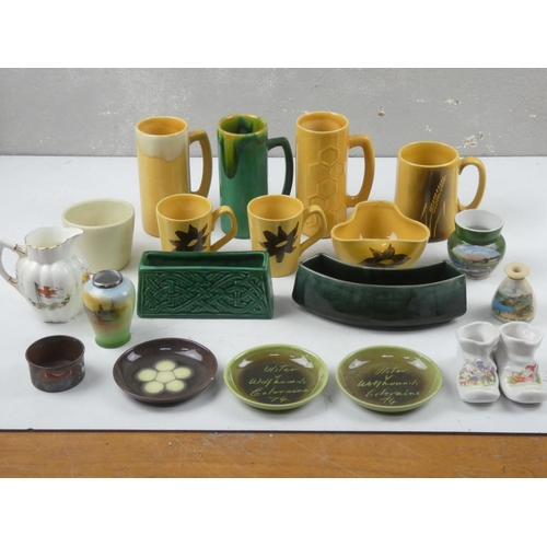 A large collection of Portrush pottery and other pieces.