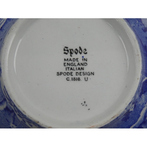 74 - Seven Spode blue and white patterned bowls, assorted cups and more.