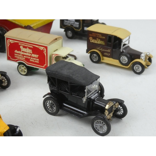 87 - A collection of model cars including Lesney 1927 Talbot van, a Corgi Field Ambulance and lots more.