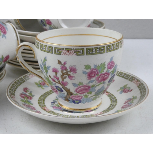 99 - An Arklow Pottery 'Famel Rose' tea set.