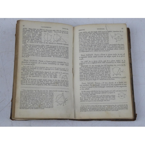 138 - An antique book 'Eculid's Elements', published in 1853.