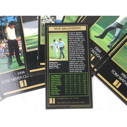 139 - A lot of collectors cards 'Champion of Golf The Masters Collection'.