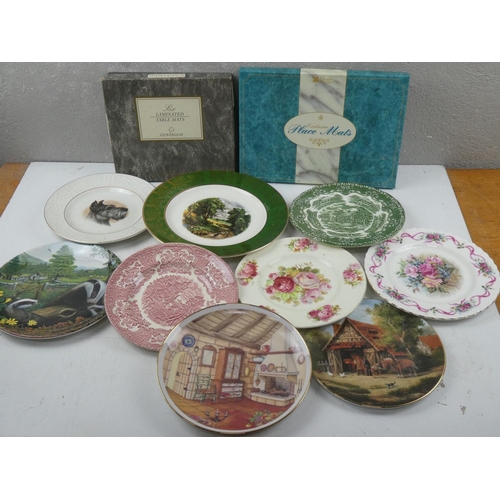 183 - Two boxed set of Reader's Digest French Impressionist and Cloverleaf place mats and assortment of pl... 