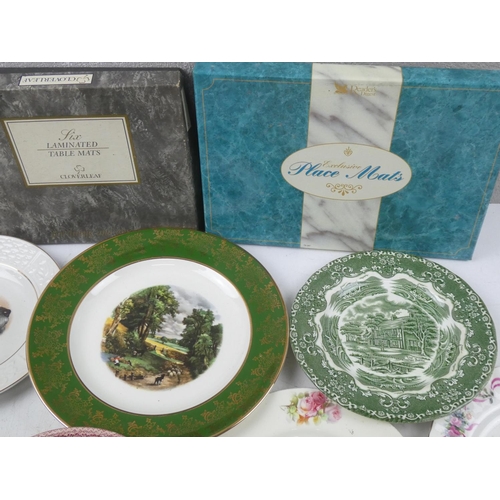 183 - Two boxed set of Reader's Digest French Impressionist and Cloverleaf place mats and assortment of pl... 