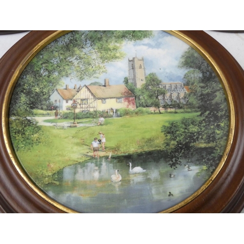 186 - Three Royal Doulton limited edition collectors plates 'The Village Ford', 'The Summer Field', 'The V... 