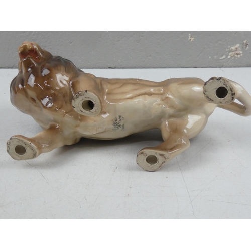 190 - A Melba Pottery lion.