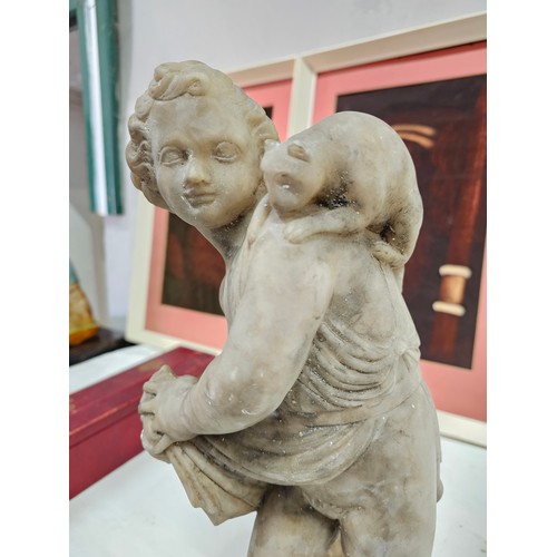 527 - A stunning antique/ Victorian Alabaster statue, in need of restoration.