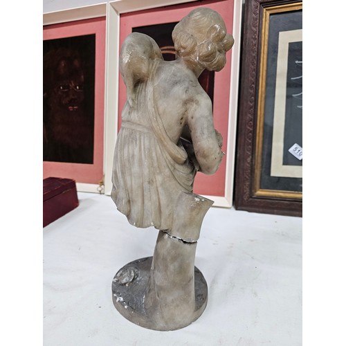 527 - A stunning antique/ Victorian Alabaster statue, in need of restoration.