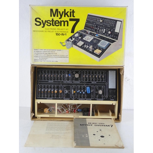 44 - A vintage boxed MyKit System 7 electronic project kit.