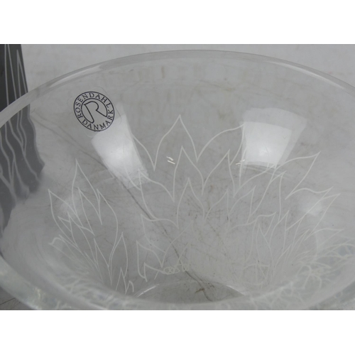 62 - A boxed Filigran glass dish.