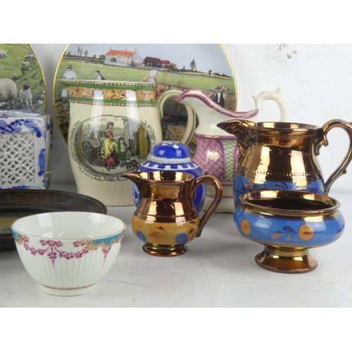 63 - A large lot of collectables to include Carlton Ware, Grosvenor China teapot, Adams jug and more.