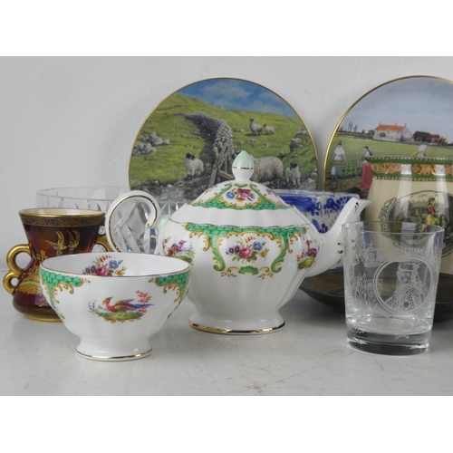 63 - A large lot of collectables to include Carlton Ware, Grosvenor China teapot, Adams jug and more.