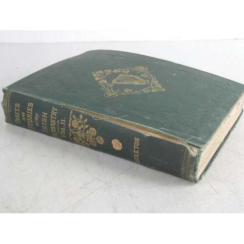 65 - An antique book Traits and Stories of the Irish Peasantry volume II,