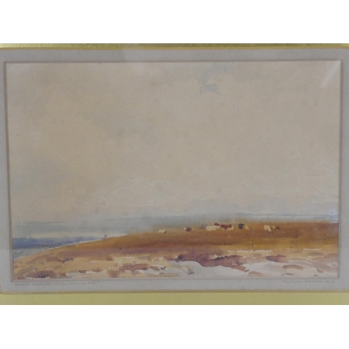 72 - An original framed watercolour painting, 'From Beacon Hill - Hindhead', by Claude Hayes R.A.