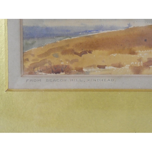 72 - An original framed watercolour painting, 'From Beacon Hill - Hindhead', by Claude Hayes R.A.