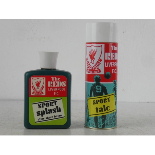 88 - 'The Reds of Liverpool FC' vintage sports talc and aftershave lotion.