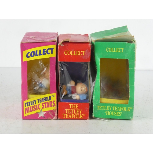 99 - Three boxed Tetley Teabag collectables.