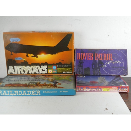 104 - A vintage John Waddington Ltd 'Railroader' game, a vintage Parker Airways game and more.