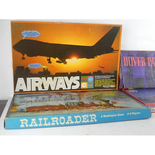 104 - A vintage John Waddington Ltd 'Railroader' game, a vintage Parker Airways game and more.