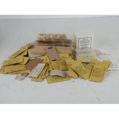 153 - A large assortment of vintage tickets.