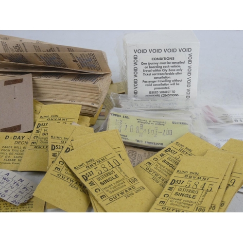 153 - A large assortment of vintage tickets.