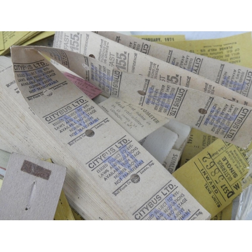 153 - A large assortment of vintage tickets.