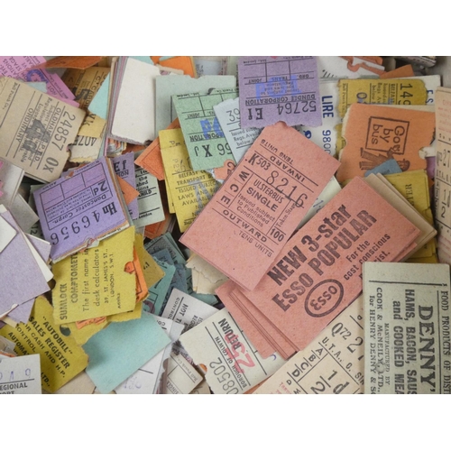 155 - A large assortment of vintage tickets.