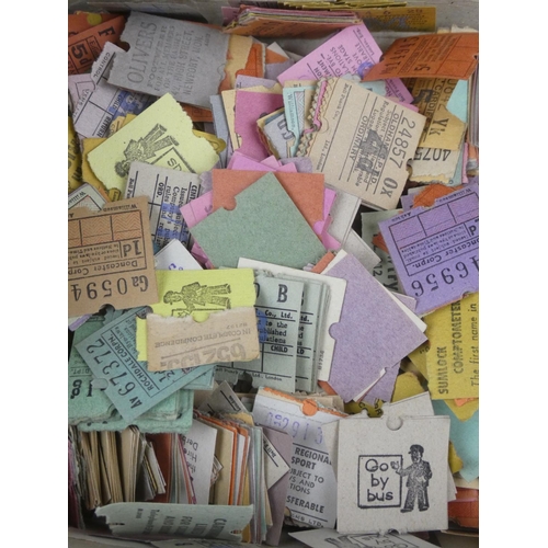 155 - A large assortment of vintage tickets.