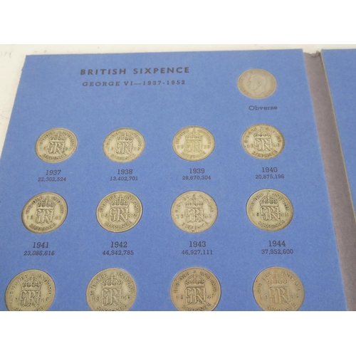 189 - 2 Whitman Great Britain folders, 'Sixpence', with contents.