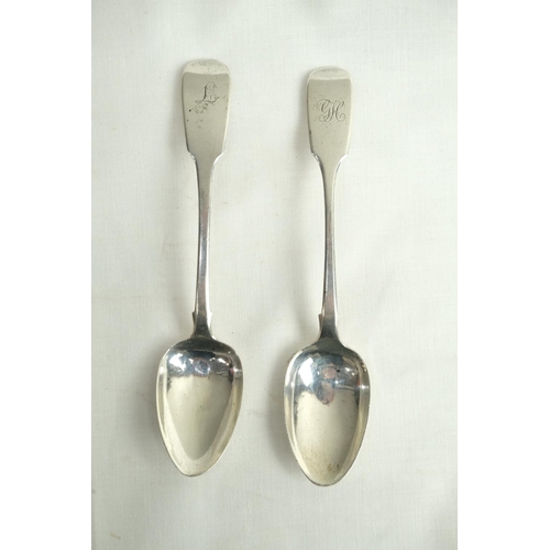 474 - Two 19th century Irish Silver spoons.