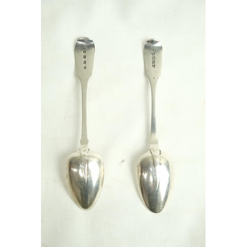 474 - Two 19th century Irish Silver spoons.