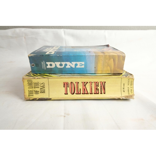 485 - A vintage book 'The Lord of the Rings by J R R Tolkien and another 'Dune' by Frank Herbert.