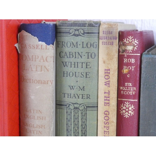 307 - A mixed lot of vintage books to include From Lot Cabin to White House and more.