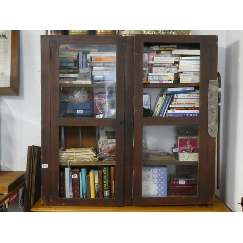 310 - An Irish Vernacular bookcase in need of restoration, measuring 12