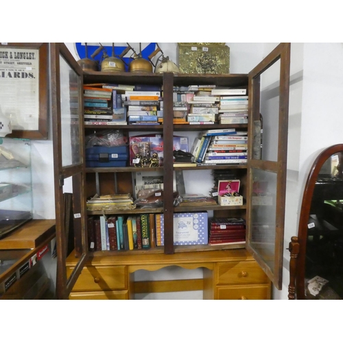 310 - An Irish Vernacular bookcase in need of restoration, measuring 12