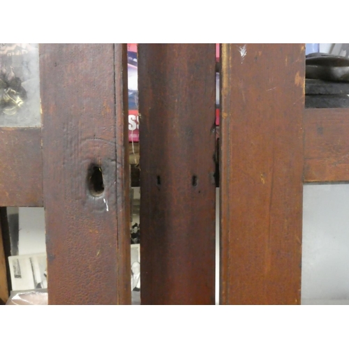 310 - An Irish Vernacular bookcase in need of restoration, measuring 12