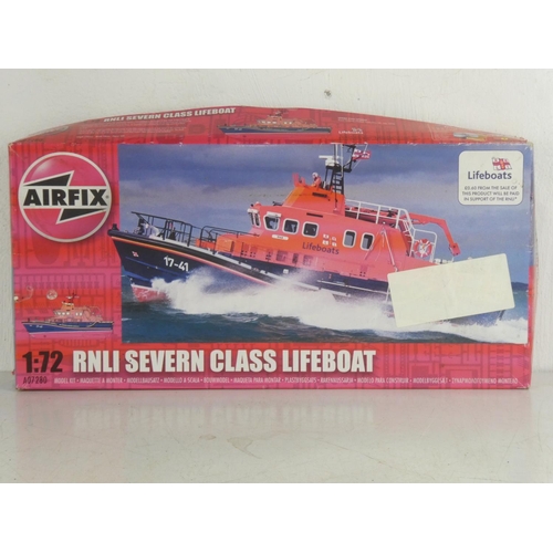 323 - A vintage boxed Airfix 'RNLI Severn Class Lifeboat'.