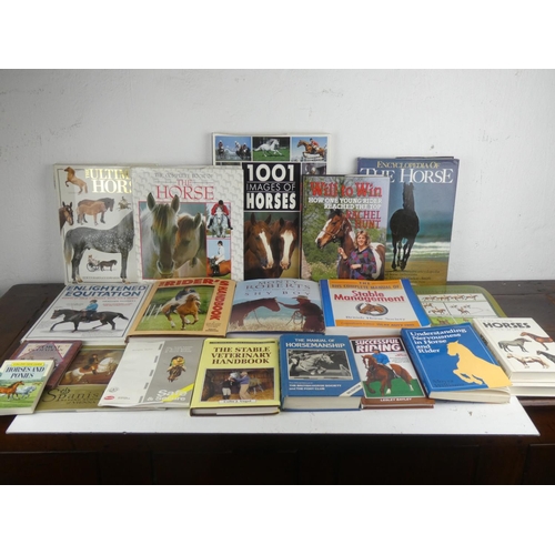 325 - A large lot of Equestrian reference books.