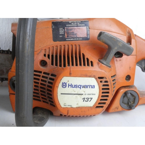 353 - Two Husqvarna chain saws.