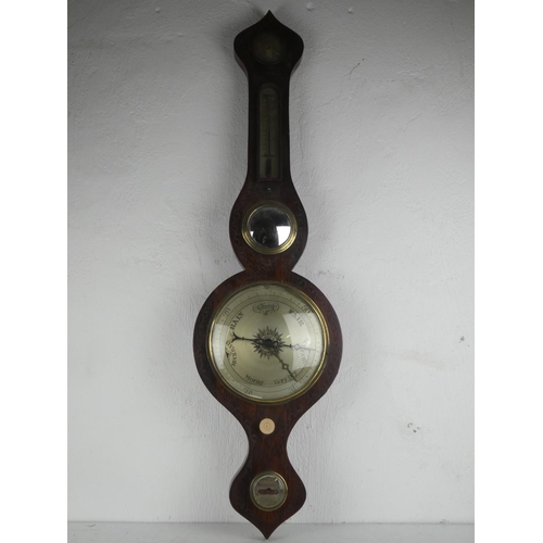 371 - A stunning antique barometer, measuring 38